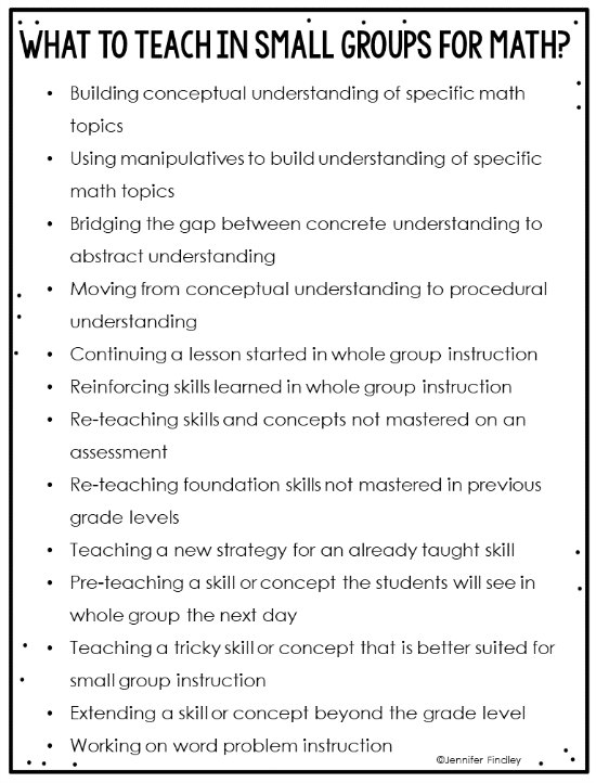 Want to maximize your small group math instruction? Check out this post for free planning forms and tips to help you plan your small group instruction in math.