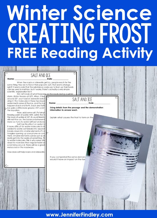 Read how you can implement the classic winter science activity of creating frost in your 4th or 5th grade classroom with relevancy and rigor. Free reading passage and printables included!