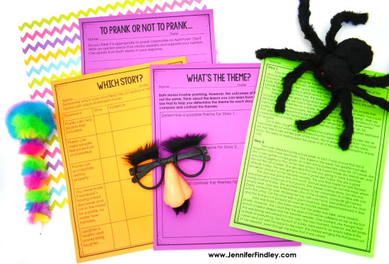 FREE opinion writing prompt for April Fools’ Day with paired stories! Read more ideas for April Fools’ Day in the classroom on this post.