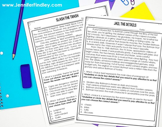 Free test taking strategy resources! These are the texts and questions I use to teach my test taking strategies in 4th and 5th grade. Sign up to have these resources sent straight to your email.