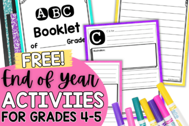 Grab these engaging end of the year freebies for your 4th and 5th graders!