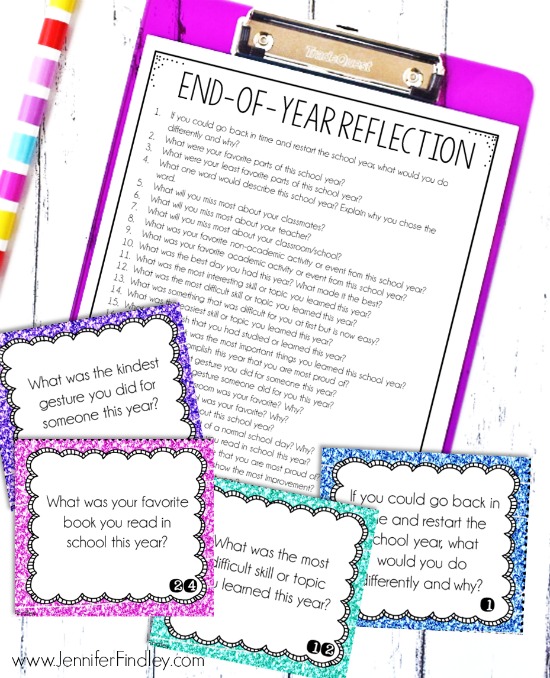 FREE end of year reflection activity for grades 3-5! Use the reflection questions to have your students reflect on the school year and set goals for the next year.