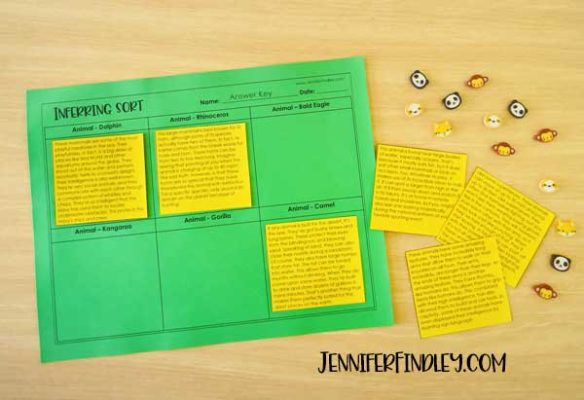 Free reading sorts for grades 4-5 with idea for implementation! These make perfect reading centers, stations, and independent practice reading activiites.