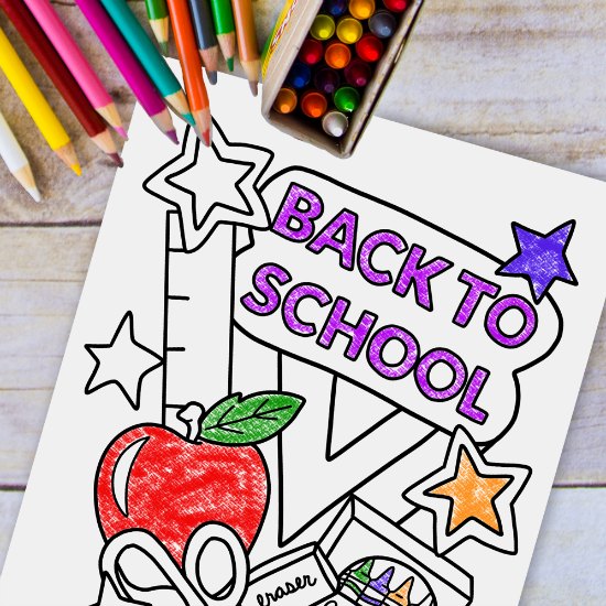 first day of school coloring page first grade