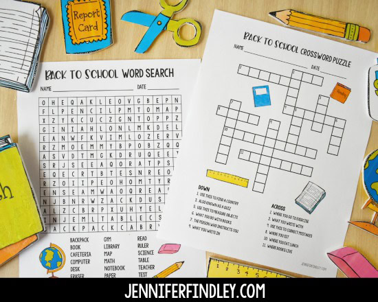 first day of school activities for morning work free printables