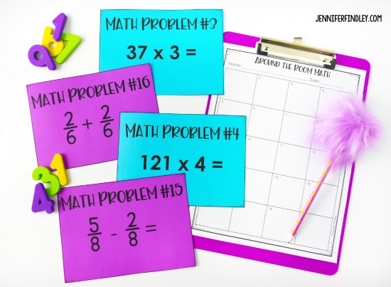 Free back-to-school math activities for 4th and 5th grade! Engage your students while learning about their math interests and skills with these free back to school math activities.