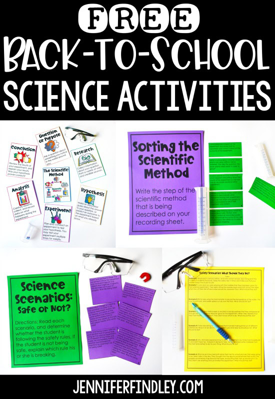 Free Back To School Science Activities Teaching With Jennifer Findley