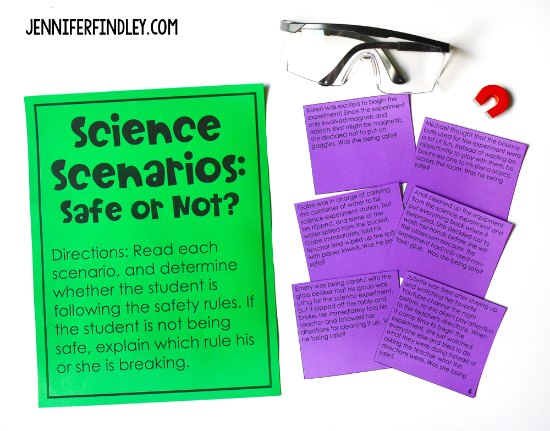 Free back to school science activities! These free science activities are perfect for back-to-school science lessons, including scientific method poster and science safety activities.