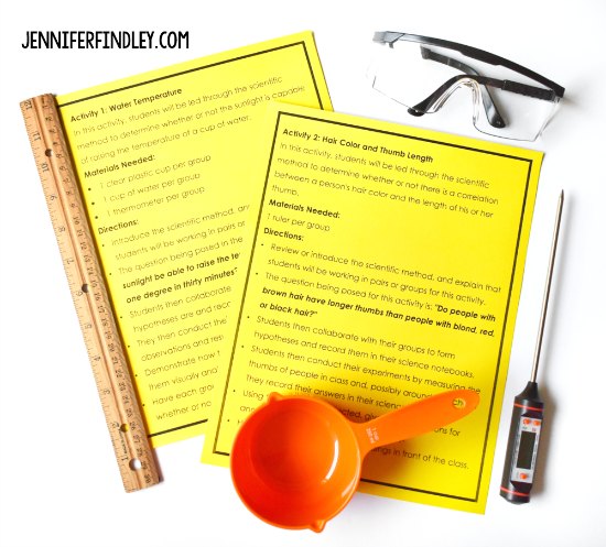 Free back-to-school science activities! These free science activities are perfect for back-to-school science lessons, including scientific method poster and science safety activities.