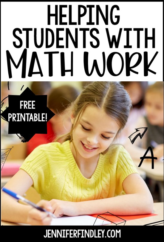 Help your students with math work in a productive way that builds success and confidence! Learned helplessness is something to avoid at all costs. This post shares math strategies for helping students with math (independent work or homework).