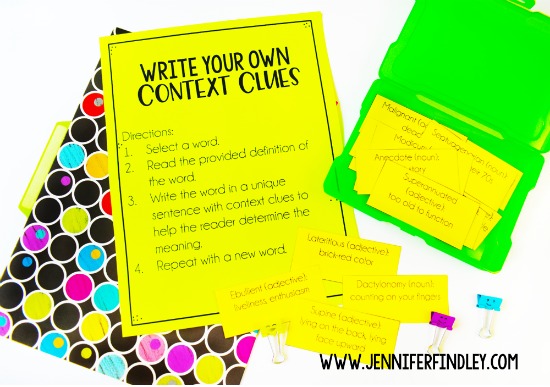 Free context clues activity for grades 4-5! Have your students apply their knowledge of context clues with this rigorous activity.