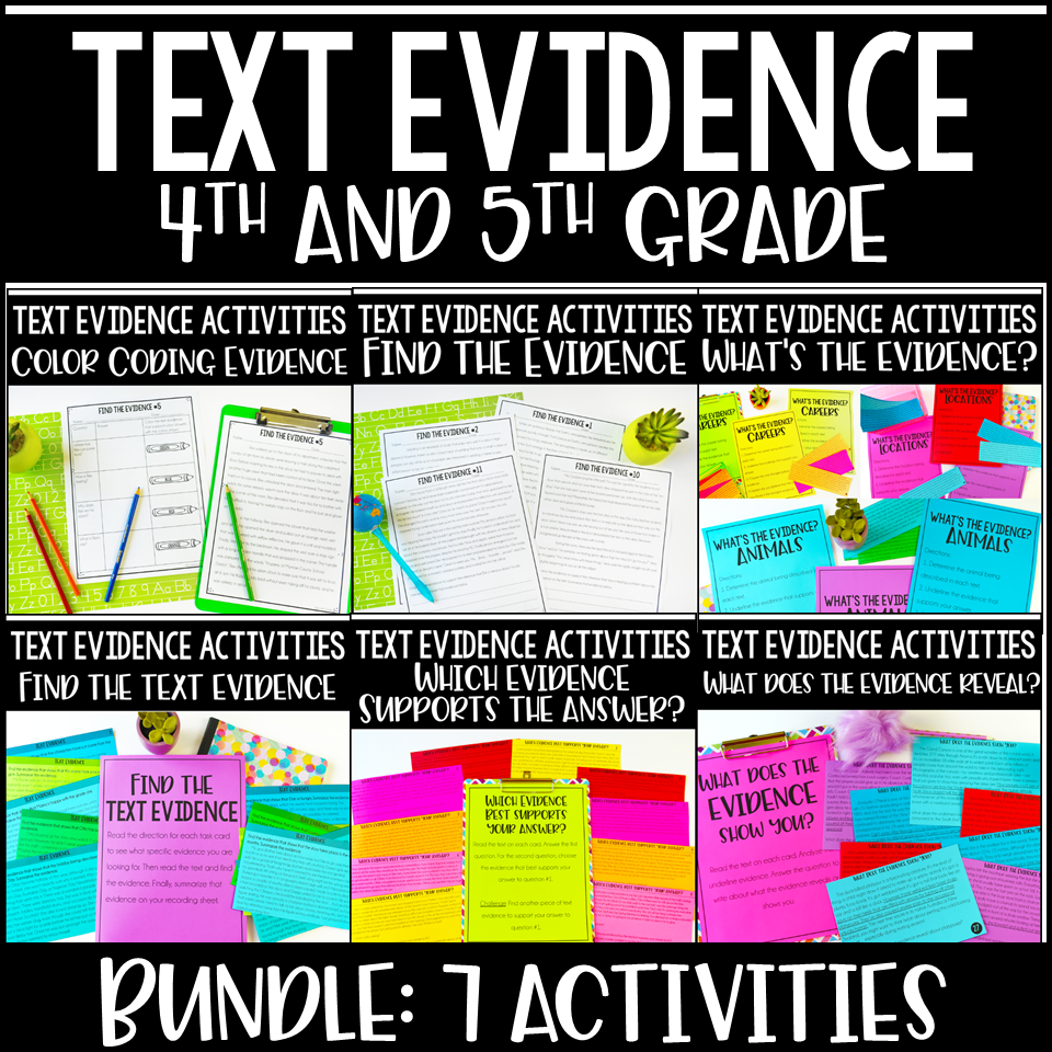 essay evidence chart