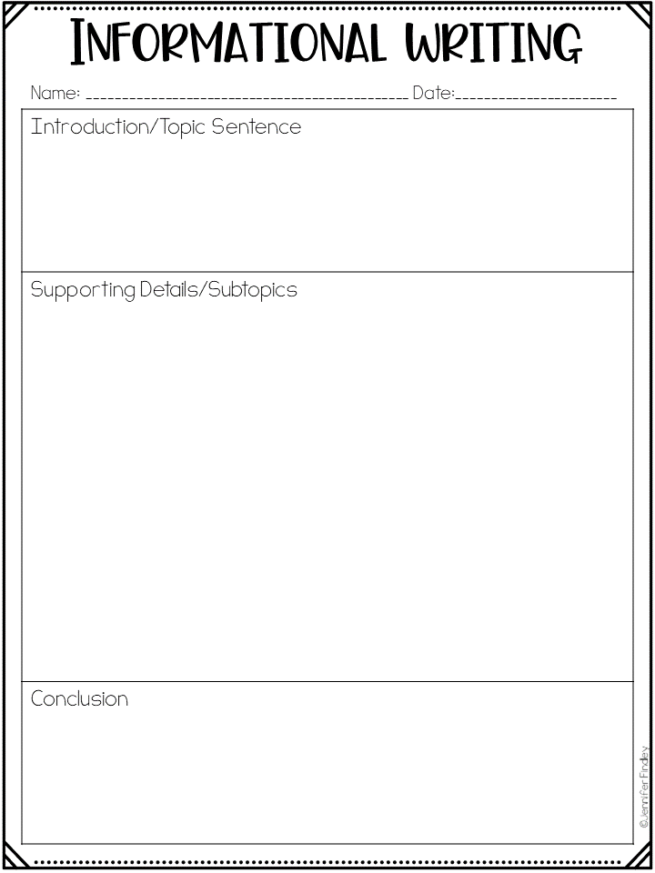 The VERY Simple Writing Graphic Organizers My Students Use | Free ...