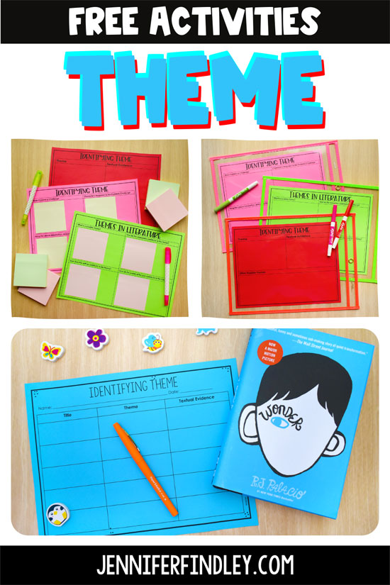 Free theme activities! Theme can be a tricky skill for students to master (and for teachers to teach). Grab some free activities for teaching and practicing theme on this post!