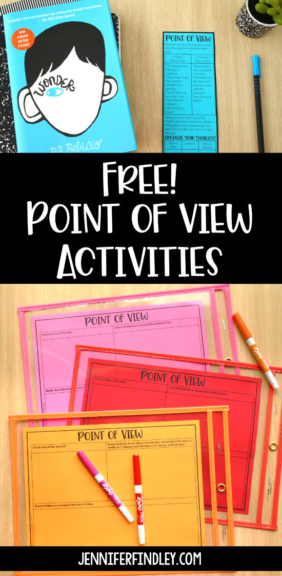 Free point of view activities and resources! Grab a few new activities for practicing and teaching point of view to add to your teaching toolbox.