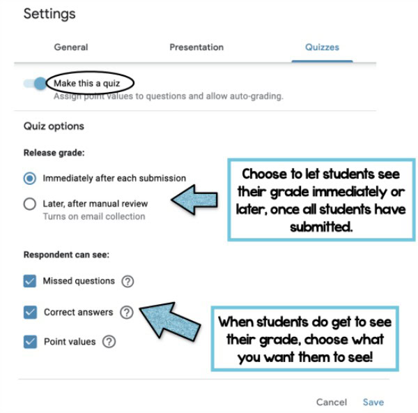 Google Forms are a great option for assigning practice and work online (no matter what online platform you are using). Check out this post for details on how to assign google forms to your students (and grab a free downloadable guide).