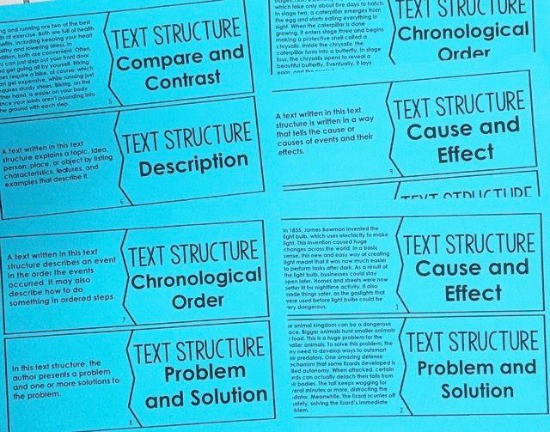 Free text structures puzzles! Read more about using these puzzles to teach text structure and grab more text structure activities on this post.