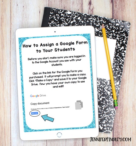 Are you using Google Forms? Check out this post for details on how to assign google forms to your students (and grab a free downloadable guide).