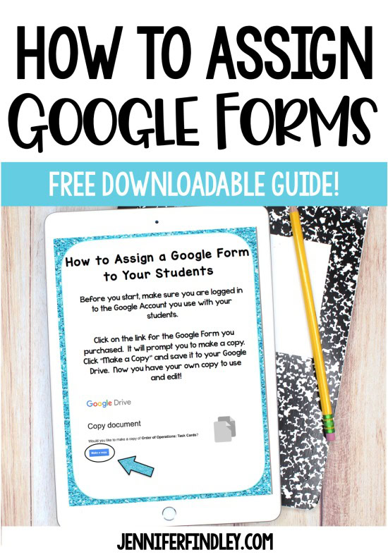 Google Forms are a great option for assigning practice and work online (no matter what online platform you are using). Check out this post for details on how to assign google forms to your students (and grab a free downloadable guide).