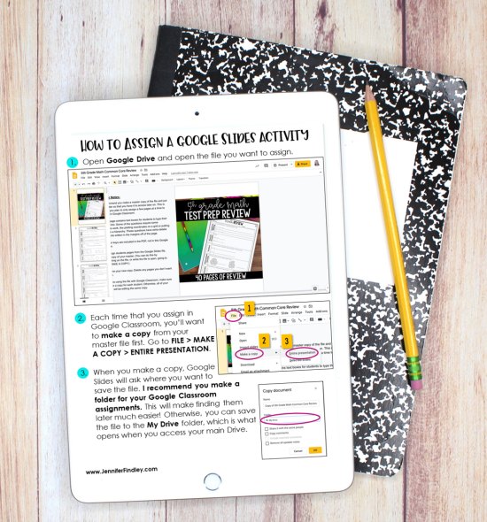 How to Assign Each Student a Copy of a Google Slide or Doc through