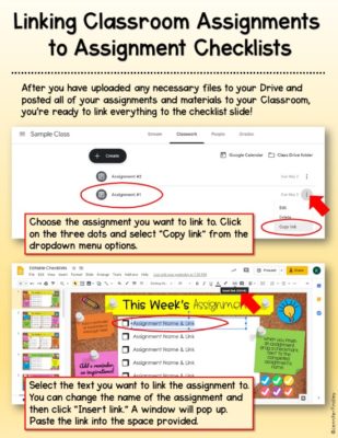 google classroom assignment list