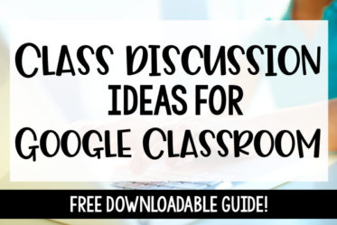 Online discussion can be motivating and encouraging for many students! There are so many features that teachers and students can use to communicate. This post shares several ways to have online discussions with Google Classroom, including a free step-by-step guide showing you how to use several of the features!