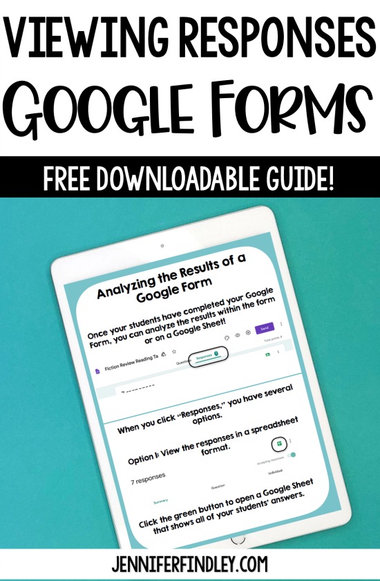 Free guide to viewing responses in Google Forms! Learn about the different ways that you can view the results of your Google Form assignments on this post.