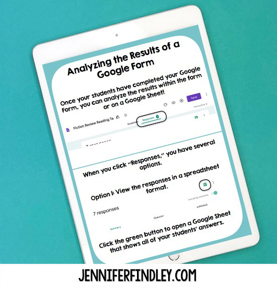 Viewing Responses In Google Forms Teaching With Jennifer Findley