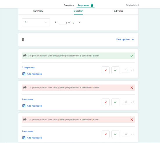 Viewing Responses Analyzing Results Google Forms Question 