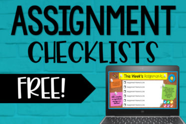 Help keep students (and parents) organized with Google Classroom using these FREE digital assignment checklists! There are digital assignment checklists for daily assignments, weekly assignments, and subject-specific assignments!