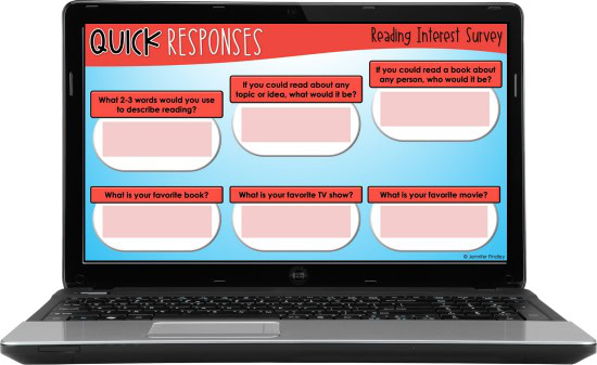 Free digital reading interest survey activities to help you get to know your readers! Use these reading interest activities to learn about your students’ interests and connect that to your reading instruction.