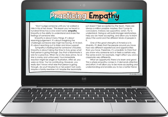 FREE activities and instructional materials to help you teach the power of empathy to your students.