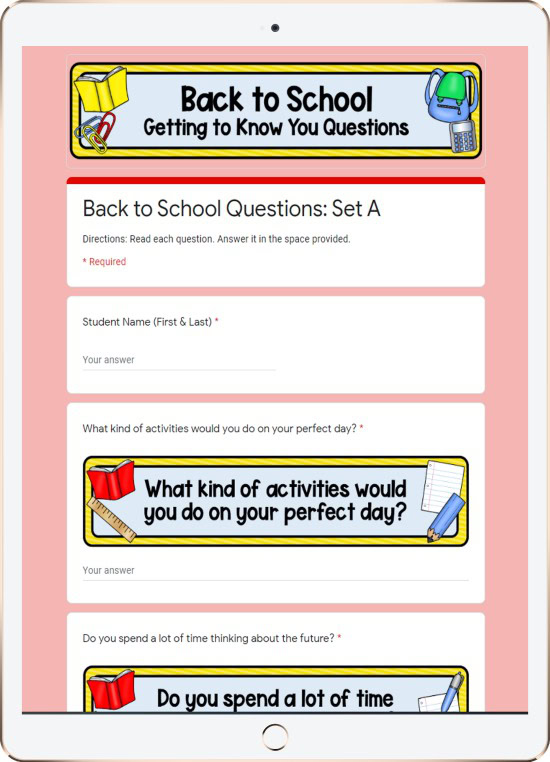 Do you need a way to connect and get to know your students digitally? These FREE digital “getting to know your students” activities will help you get to know your students’ interests and their personalities.