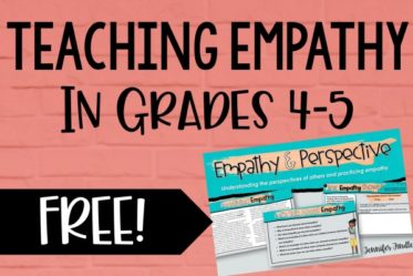 Are your students lacking empathy? Use these free teaching empathy activities and resources to introduce and teach the skill of empathy to your students!