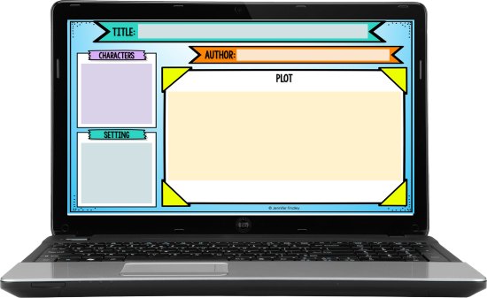 Free digital graphic organizers for online or virtual reading instruction!