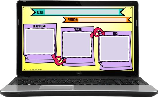 Free digital graphic organizers for online or virtual reading instruction!