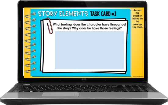 Teaching virtually and need some ideas and strategies for reading instruction? This post shares several ways to use task cards for digital reading instruction.
