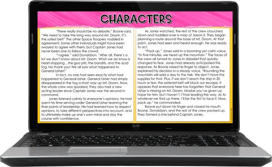 Free virtual reading resources! Sign up for a free digital (and printable) reading resource to introduce story elements to your 4th and 5th graders.