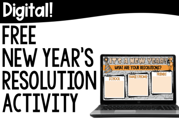 Free New Year’s resolution activity for grades 4-5! Grab a free nonfiction text and resolution activity in both printable and digital formats!