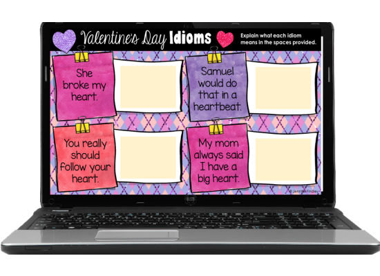 Free digital Valentine’s Day activities for 4th and 5th grade! Grab free activities for math and literacy on this post!