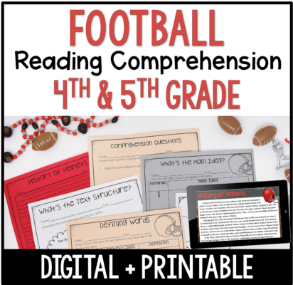 Grab this football reading freebie now!
