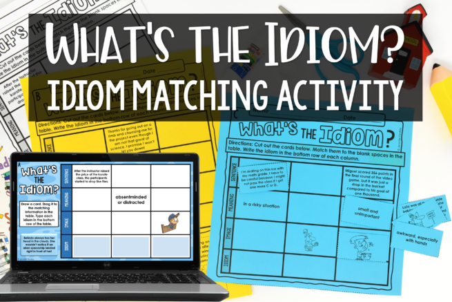 Free End of Year Literacy Activity - Idioms Sort