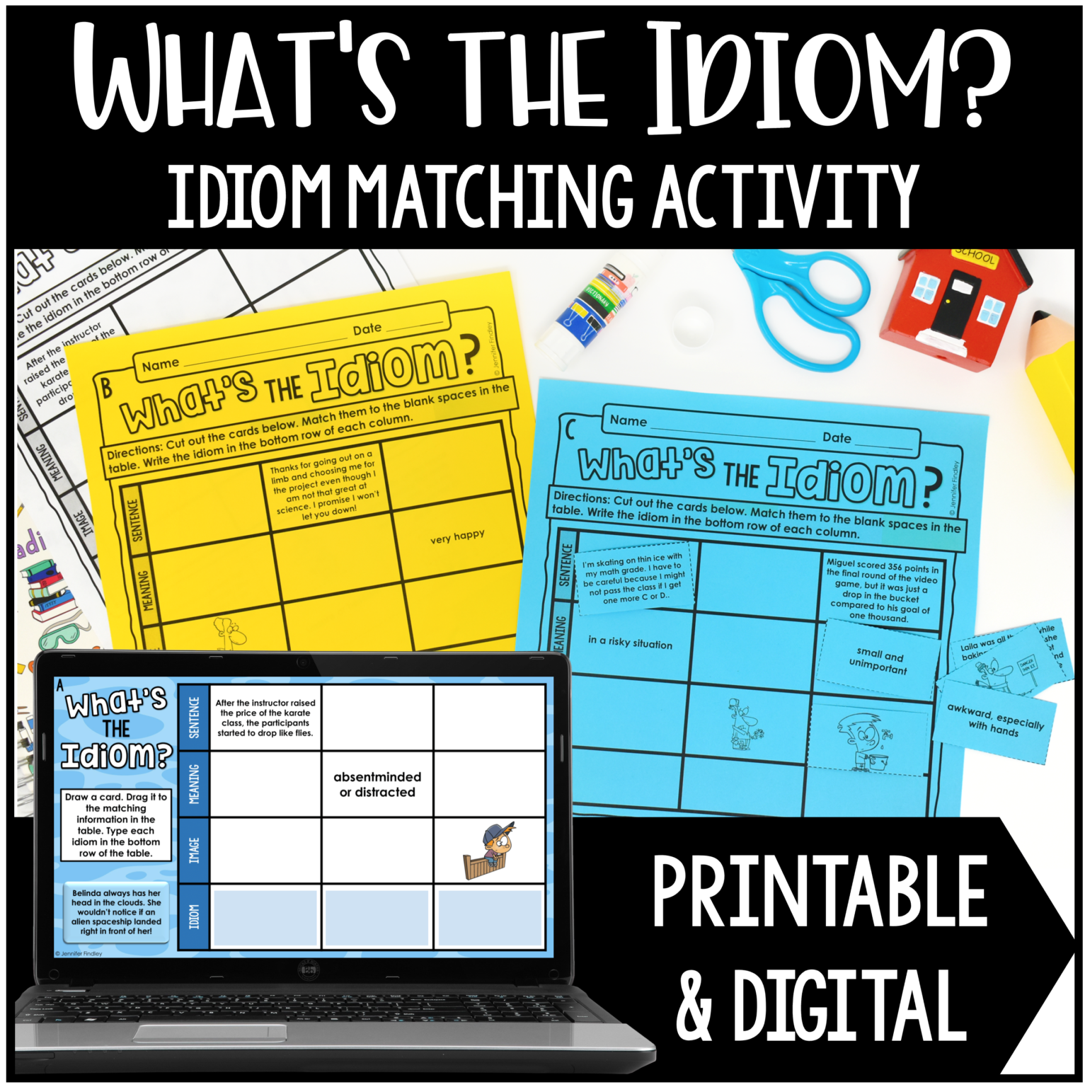 Free Idiom Activities For 4th-5th Grade Grammar