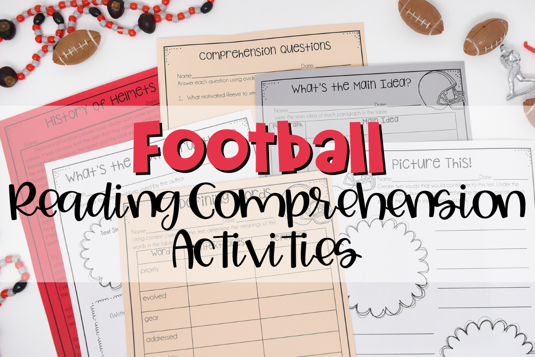 Free Football Activity Reading Activity For Grades 4 5