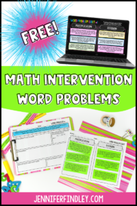 Do your students struggle with word problems? Grab free intervention word problems for grades 3-5 on this post!