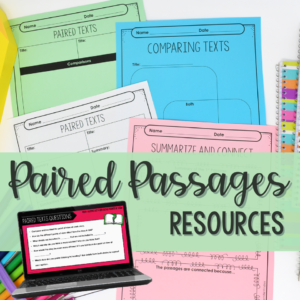 Teaching paired passages made a bit easier with free posters, graphic organizers, and questions!