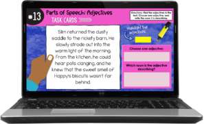 Do you need parts of speech activities? Grab this free set of grammar task cards for grades 4-5.