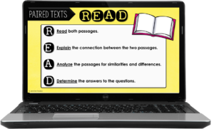 Free paired passages posters to help you introduce and teach students how to read and analyze paired passages.