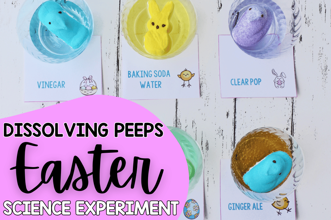 Easter Science Experiment with Baking Soda & Vinegar - About a Mom