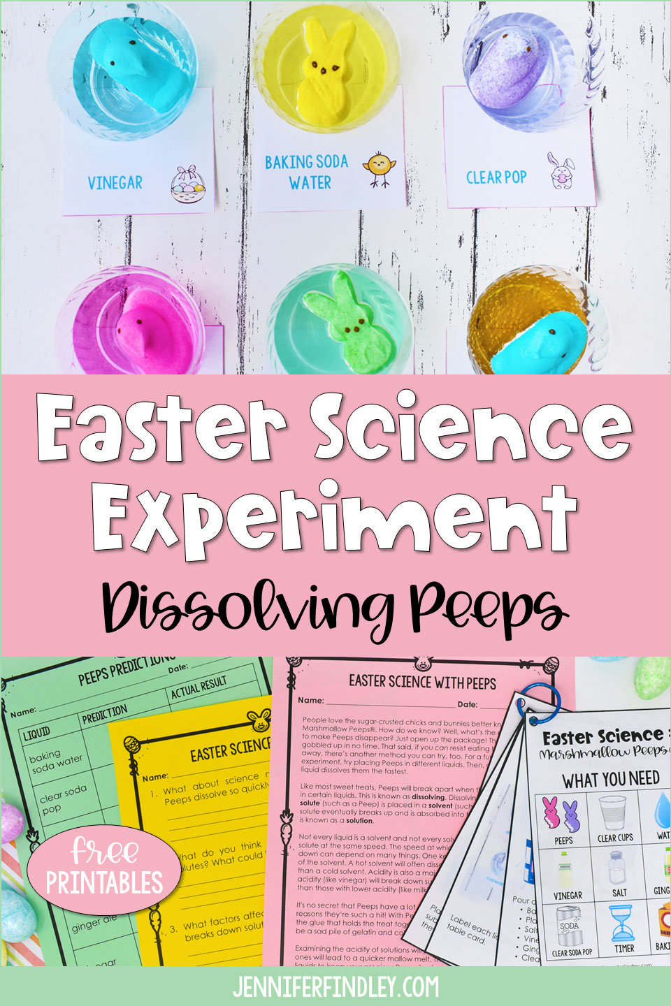 Easter Science Experiment with Baking Soda & Vinegar - About a Mom